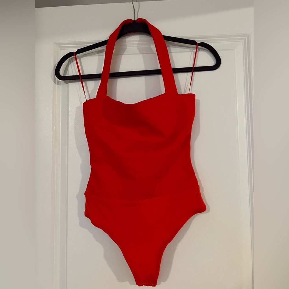 SuperDown Red Bodysuit